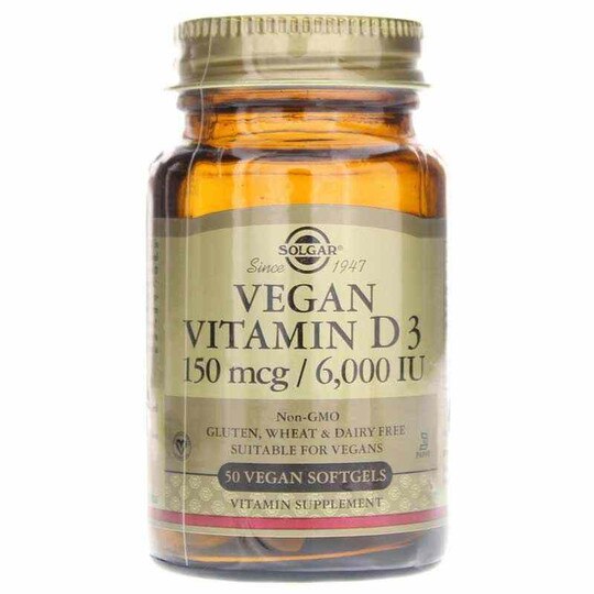 Vegan Vitamin D3 150 Mcg 6,000 IU, SLG